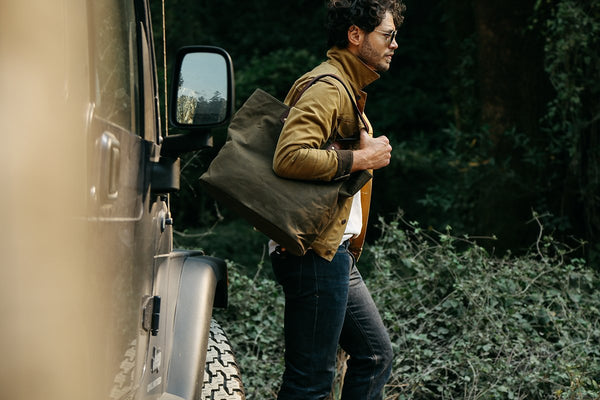 Waxed Canvas Tote Bag at Tradevia
