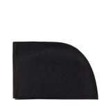 A Tradevia Rogue Front Pocket Wallet in Napa Leather with RFID protection and a black background.