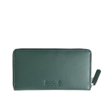 A close up of a Tradevia Leather Smartphone Clutch.