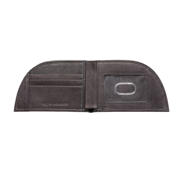 A Rogue Front Pocket Wallet in Napa Leather with a clip.
