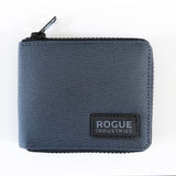 Tradevia Nylon Zip Around Wallet - navy, with RFID blocking.