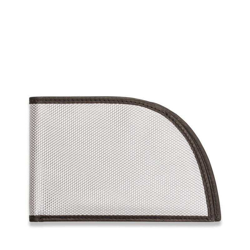A close up of a Tradevia Ballistic Nylon Front Pocket Wallet.