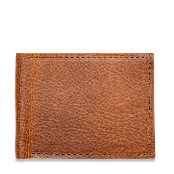 American Bison Leather Wallet - Tradevia - Brown