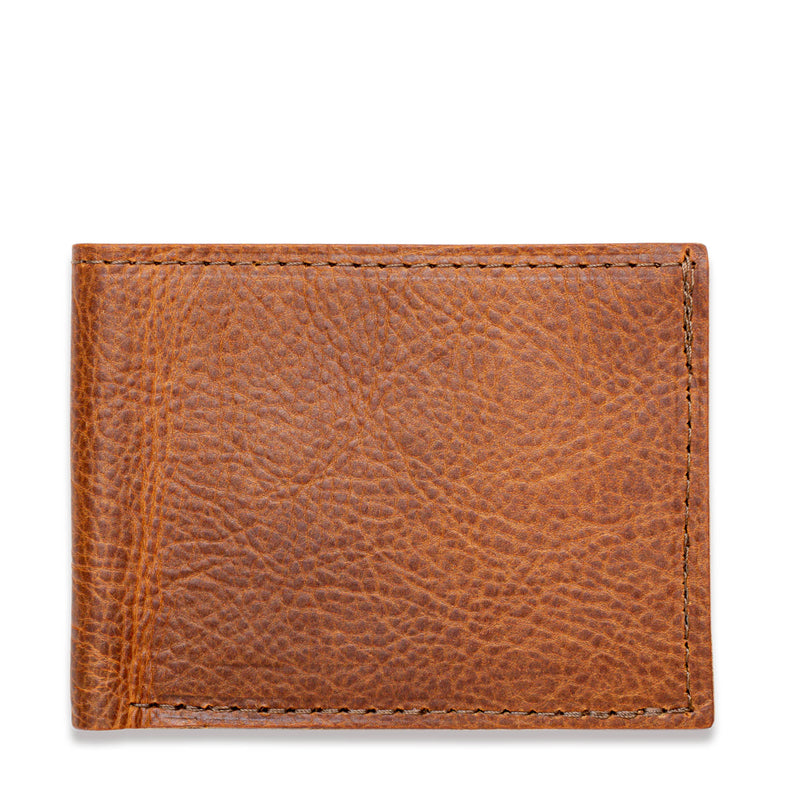 American Bison Leather Wallet - Tradevia - Brown